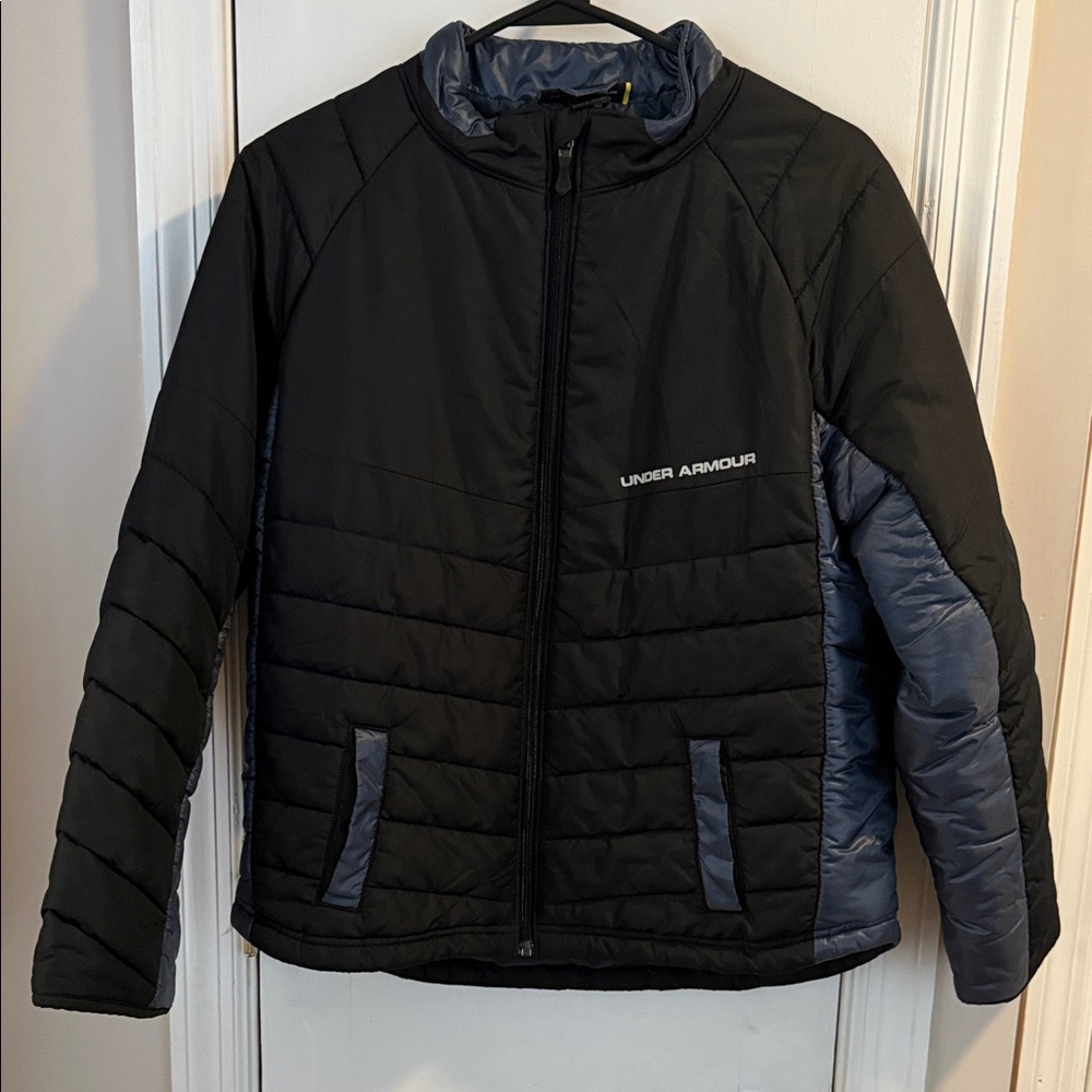 Under Armour Kids Black and Dark Gray Puffer Jacket